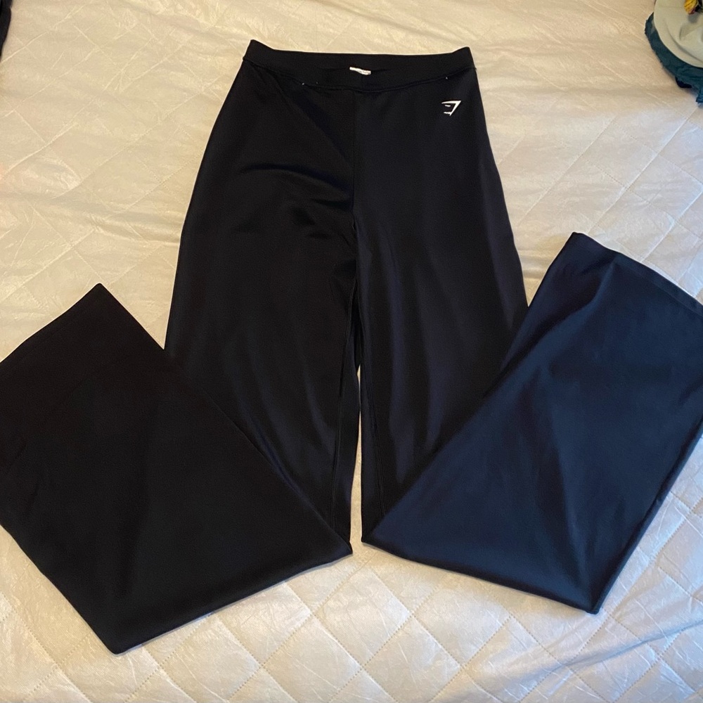Black Gymshark Flare Leggings